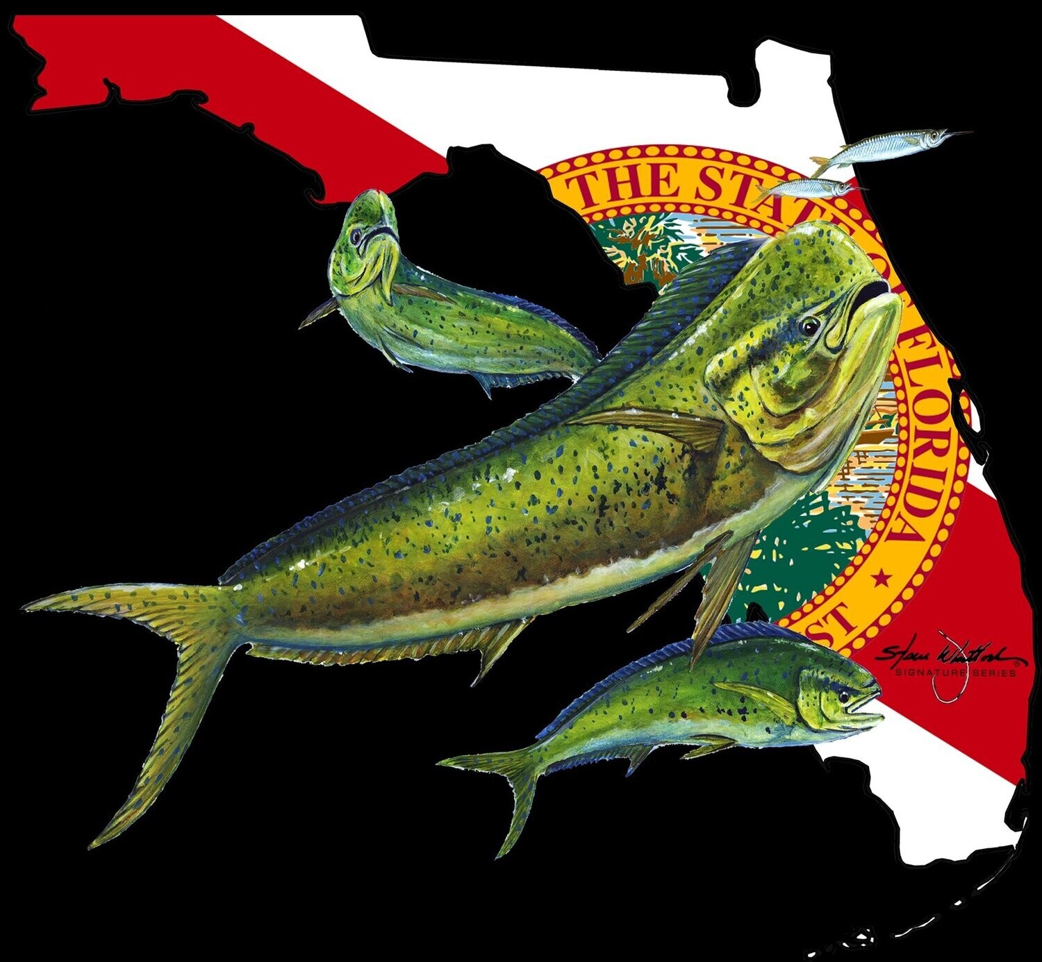 Mahi Trio Decal by Steve Whitlock