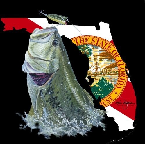 Largemouth Bass Decal by Steve Whitlock