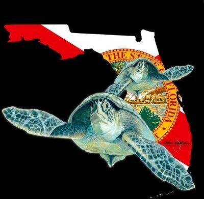 Sea Turtles Decal by Steve Whitlock