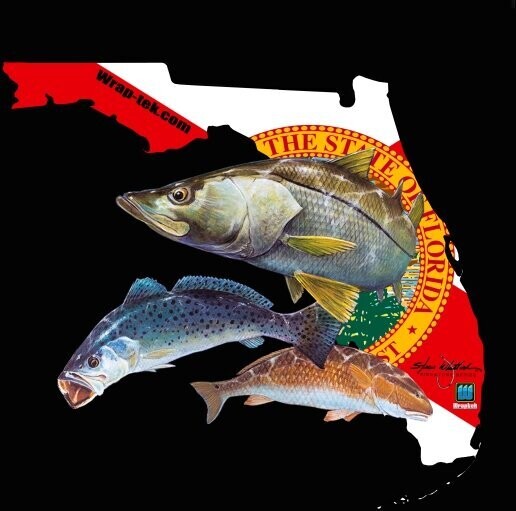 Florida Inshore Slam Decal by Steve Whitlock