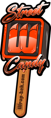Street Candy Lollipop Orange/Red