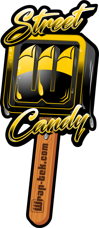 Street Candy Lollipop yellow black