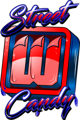 Street Candy Hard candy Red Blue