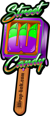 Street Candy Lollipop Green Purple