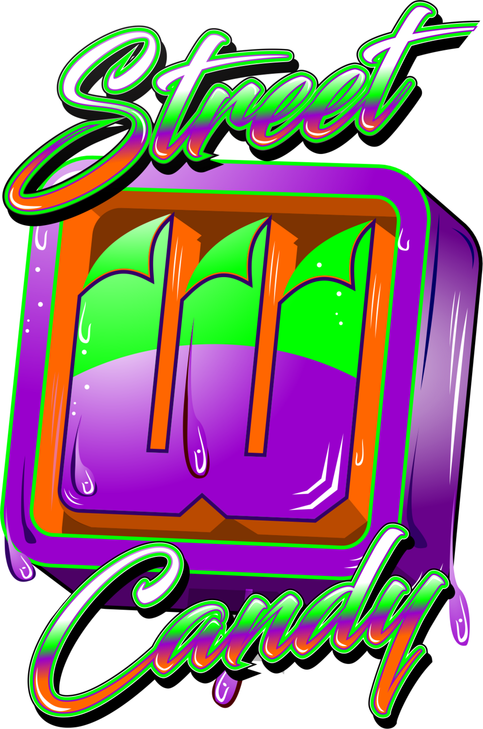 Street Candy Hard candy Purple Green