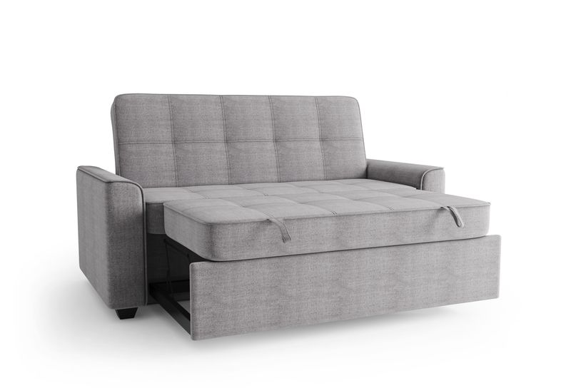 Flex Sleeper Sofa Bed – Queen 73&quot; – Light Grey Linen