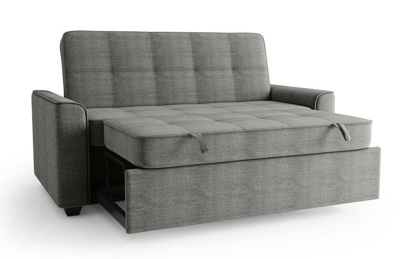Flex Sleeper Sofa Bed – Queen 73&quot; – Medium Grey Linen