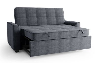 Flex Sleeper Sofa Bed – Queen 73&quot; – Dark Grey Linen