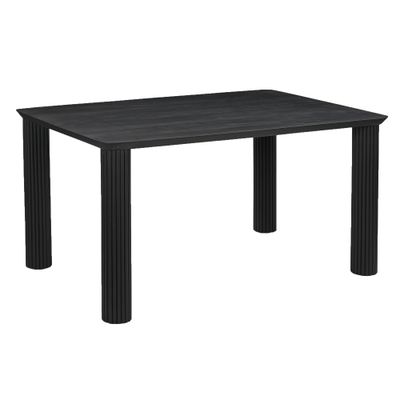 Savanna Solid Wood Dining Table 59&quot; - Black