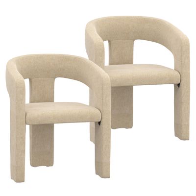 Ava Dining Chairs - Beige (Set of 2)