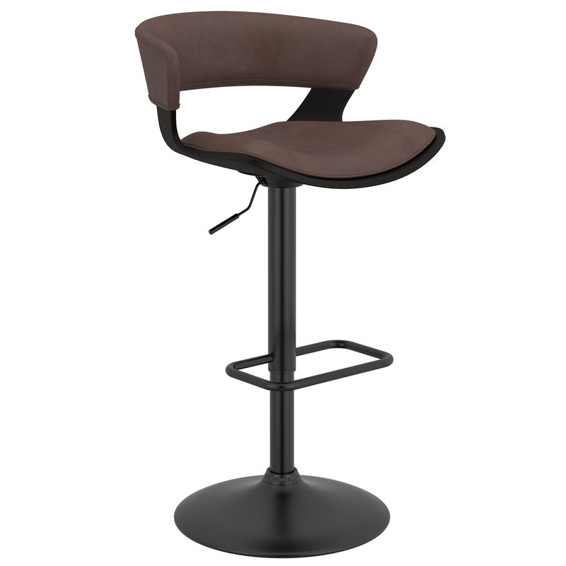 Rover Adjustable Air Lift Stool - Brown