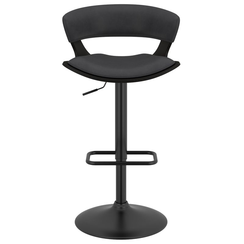 Rover Adjustable Air Lift Stool - Charcoal