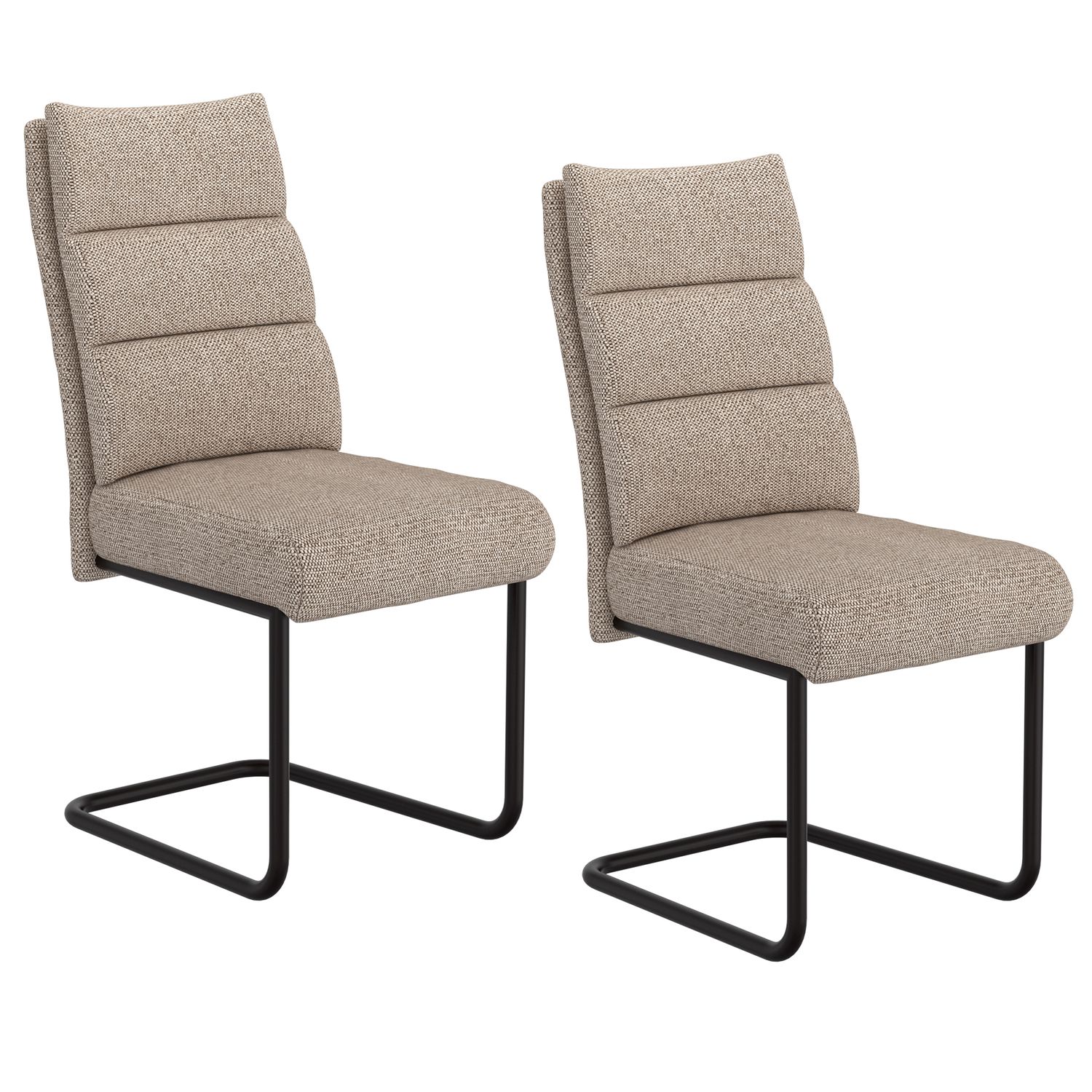 Bryn Dining Chairs -Beige and Black (Set of 2)