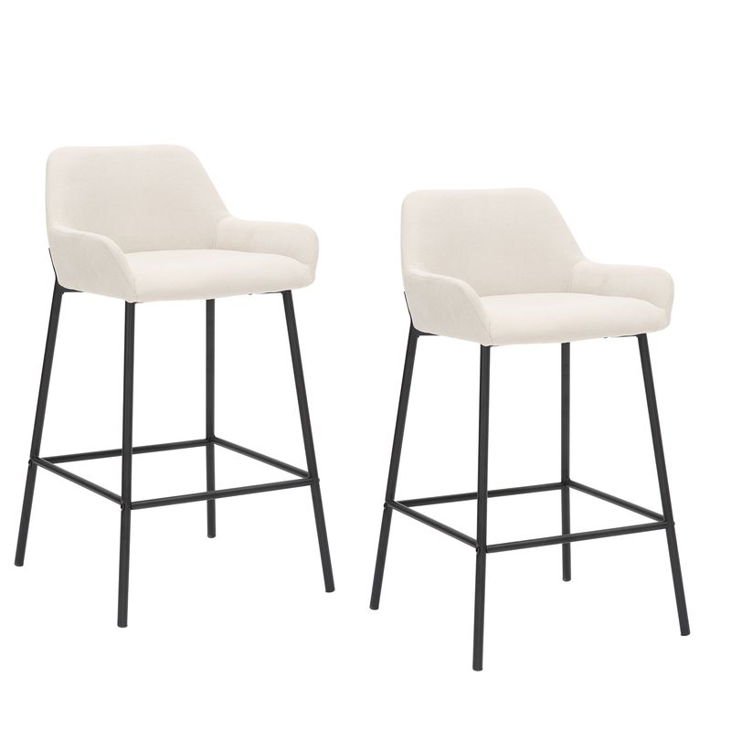 Baily 26&quot; Counter Stool - Beige  (Set of 2)