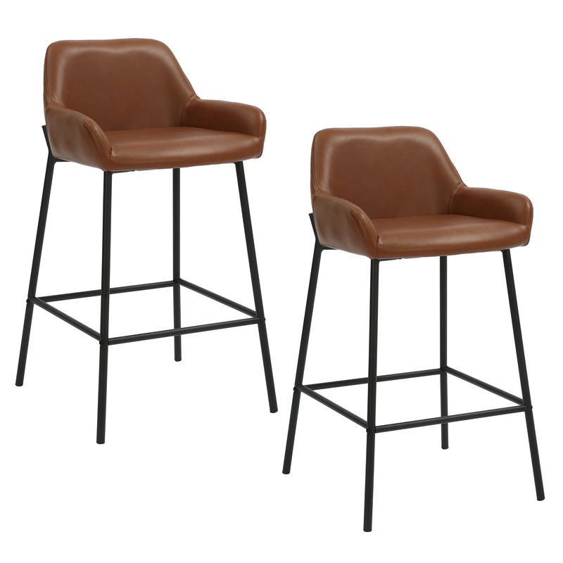Baily 26&quot; Counter Stool - Saddle  (Set of 2)