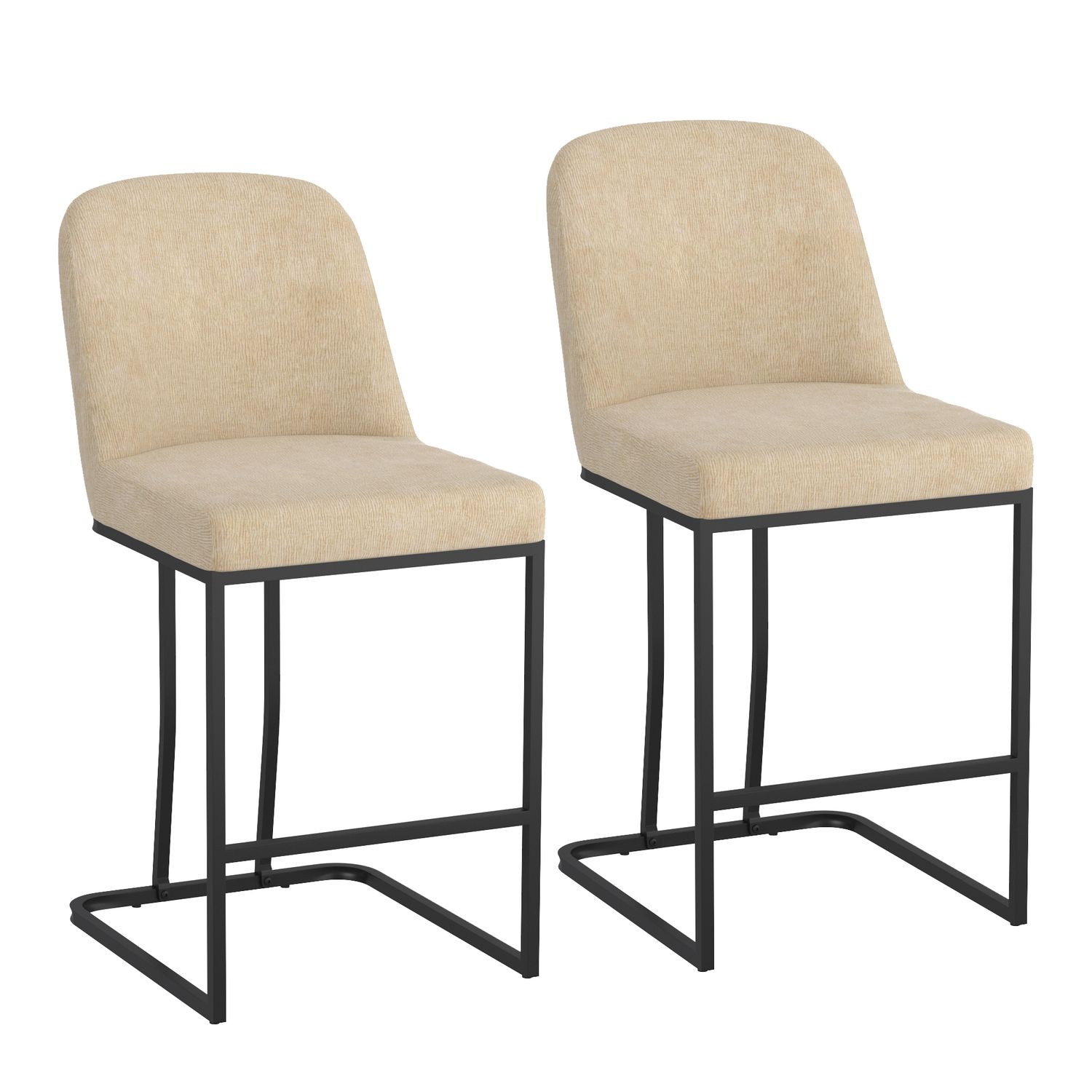 Dario 26&quot; Counter Stool - Beige  (Set of 2)