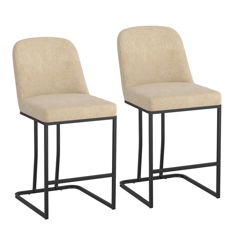 Dario 26&quot; Counter Stool - Beige  (Set of 2)