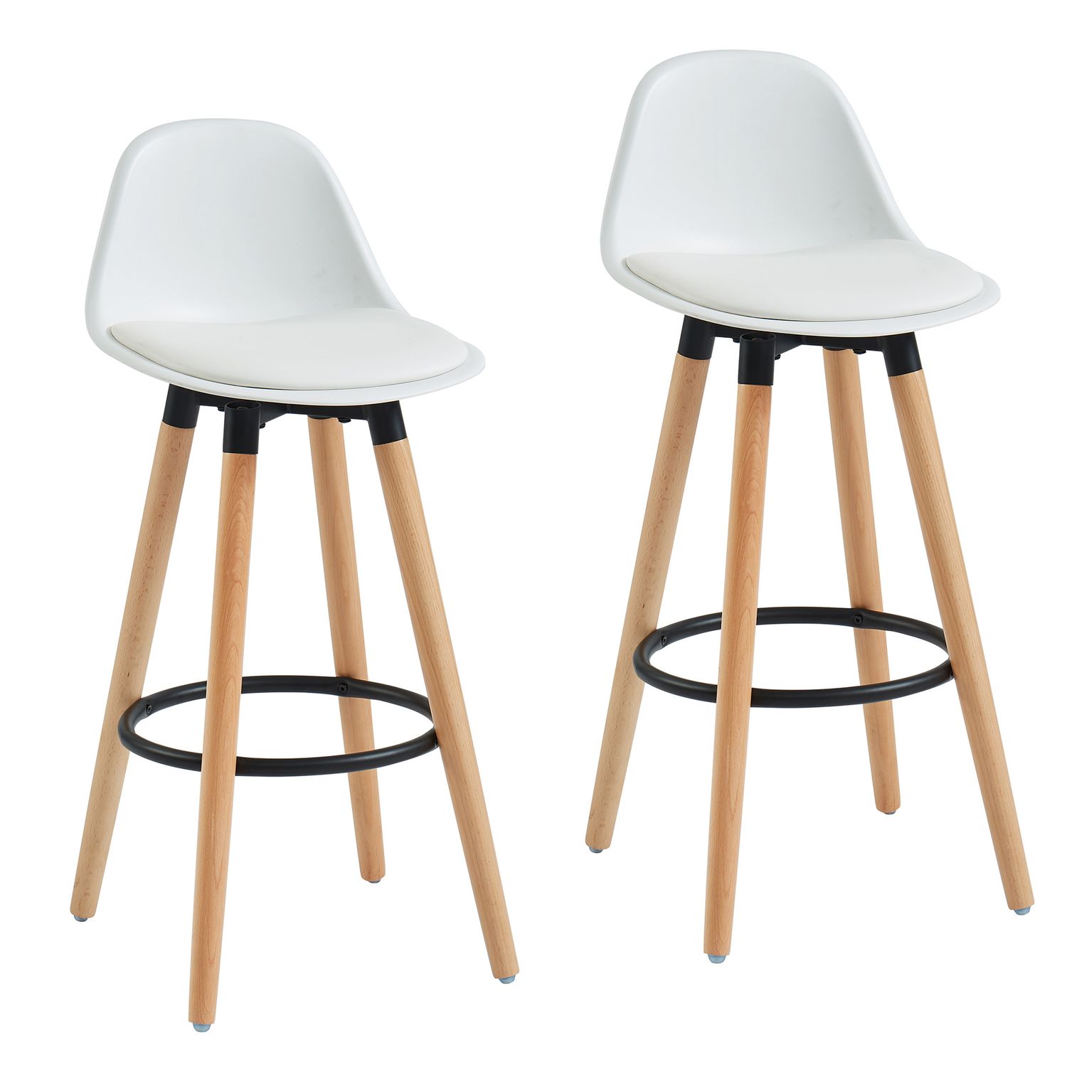 Diablo 26&quot; Counter Stool - White  (Set of 2)