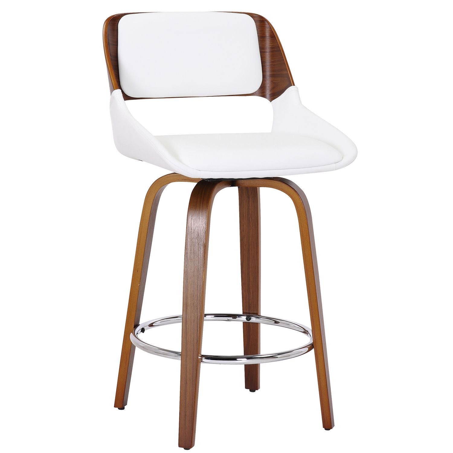 Hudson 26&quot; Counter Stool with Swivel White