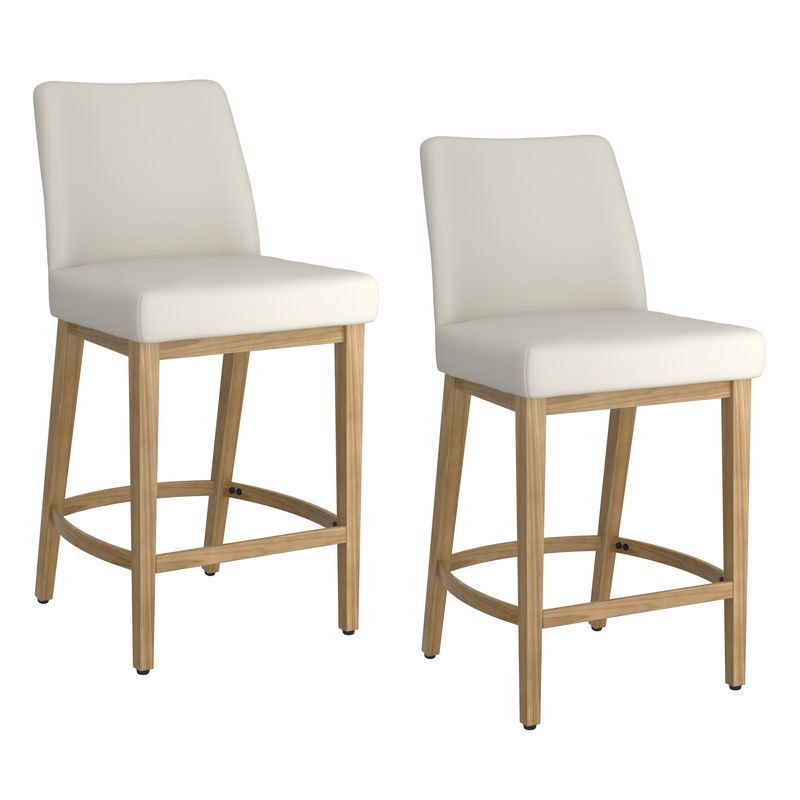 Jace 26&quot; Counter Stool - Beige   (Set of 2)
