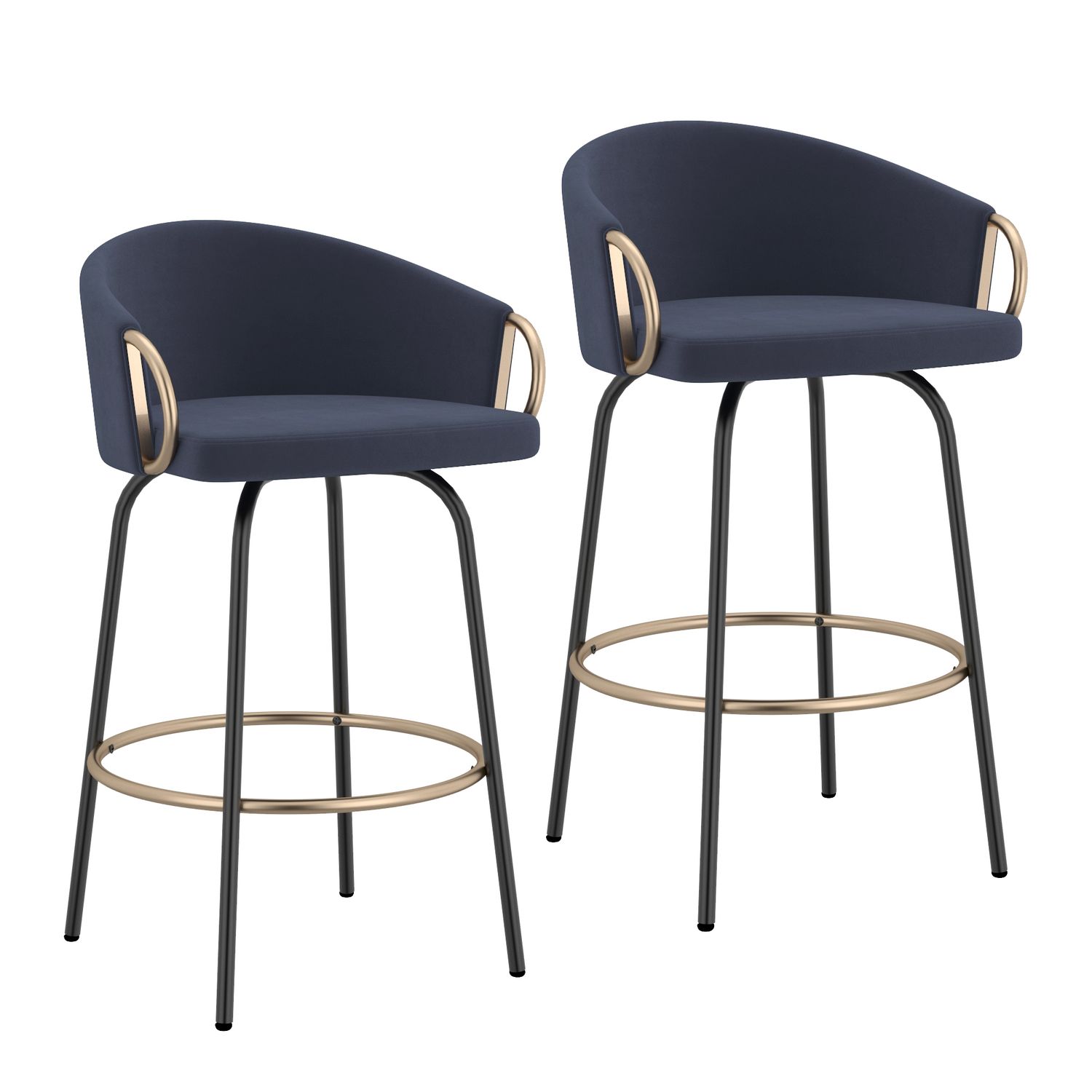 Lavo 26&quot; Counter Stool - Blue  (Set of 2)