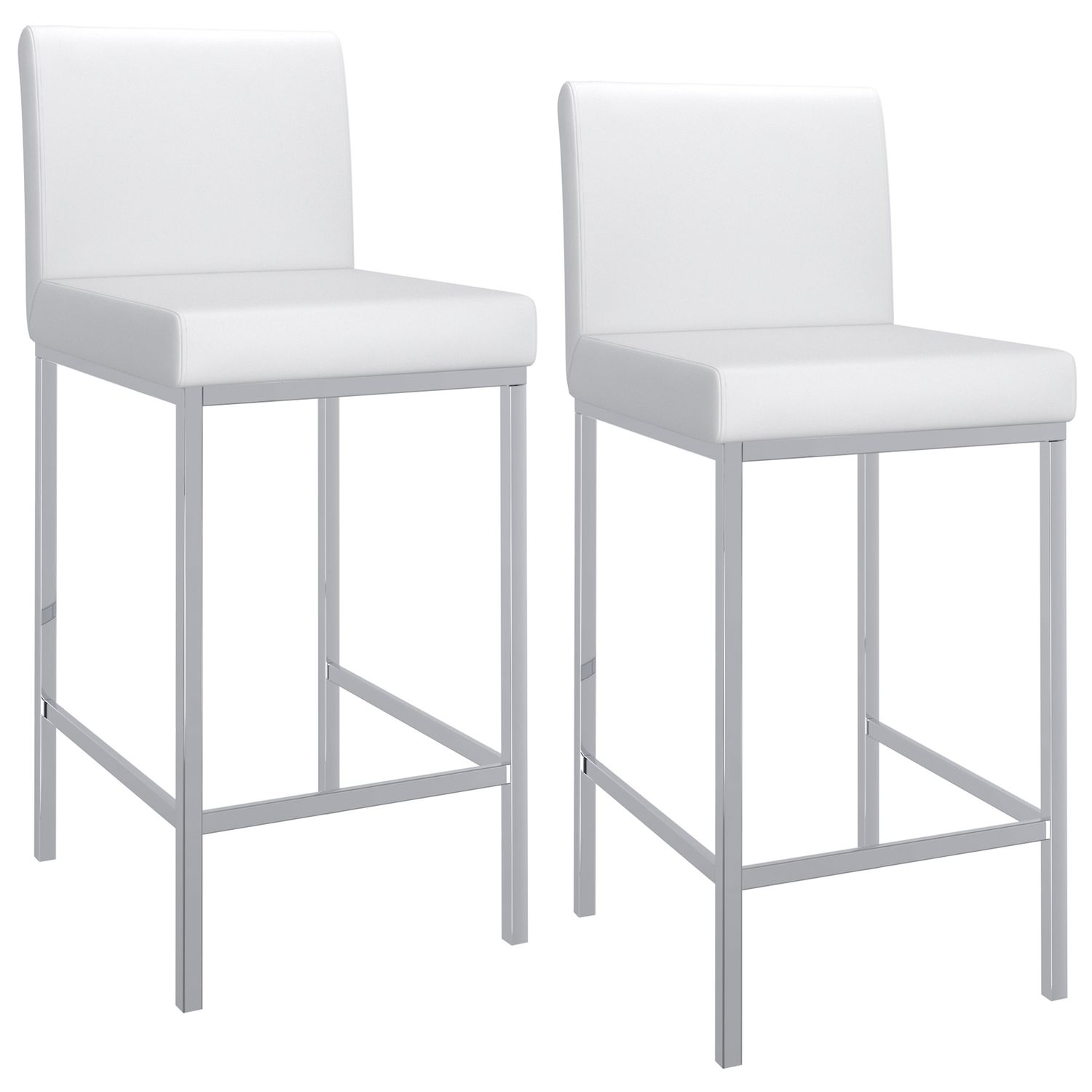 Porto 26&quot; Counter Stool White (Set of 2)
