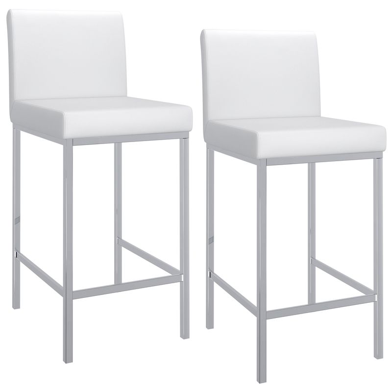 Porto 26&quot; Counter Stool White (Set of 2)