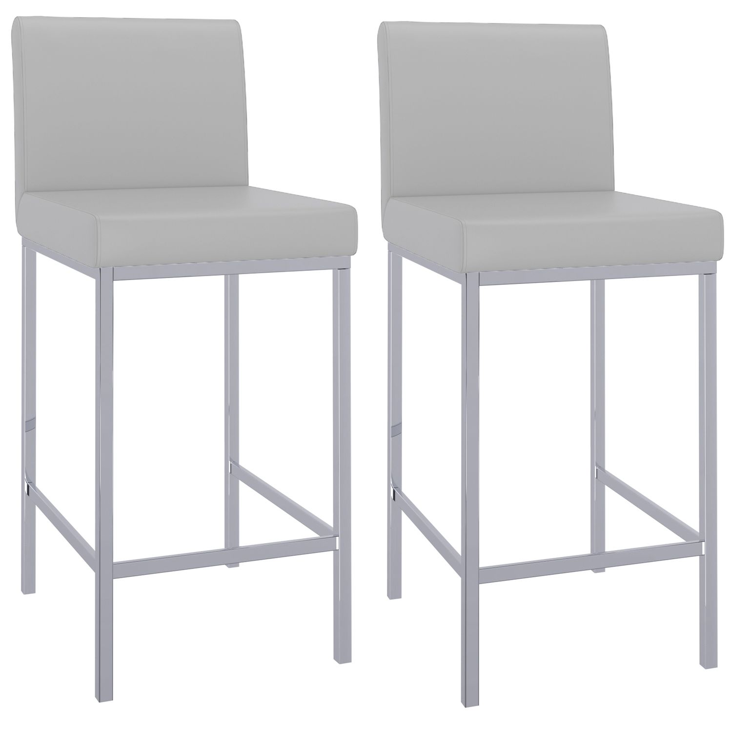 Porto 26&quot; Counter Stool Grey (Set of 2)