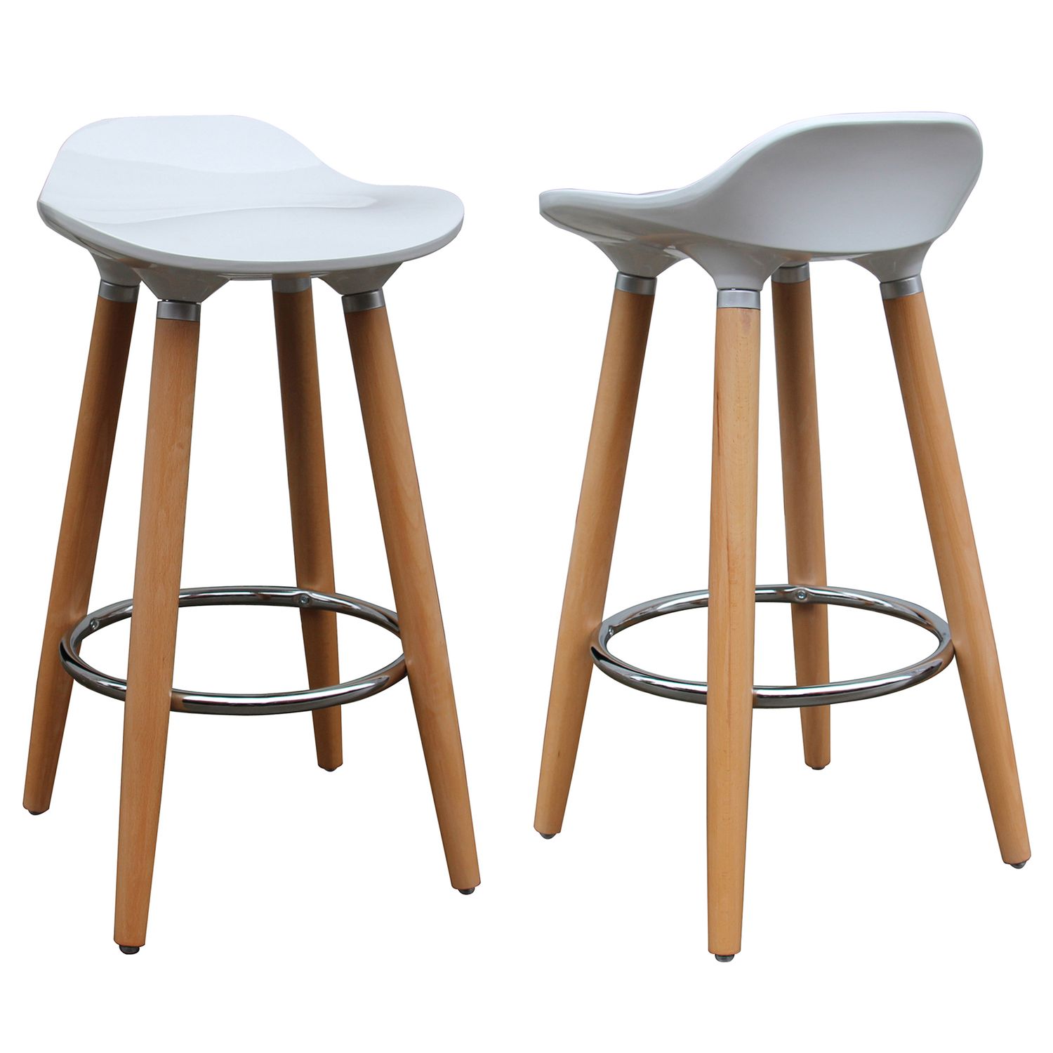 Trex 26&quot; Counter Stool White (Set of 2)