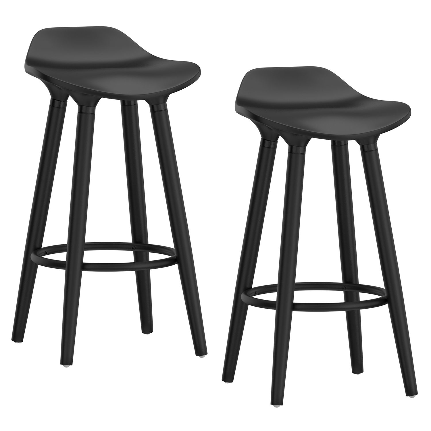 Trex 26&quot; Counter Stool Black (Set of 2)