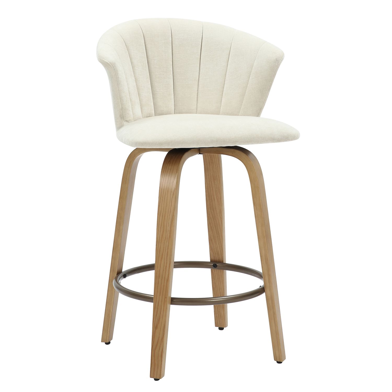 Tula 26&quot; Counter Stool w/ Swivel - Beige