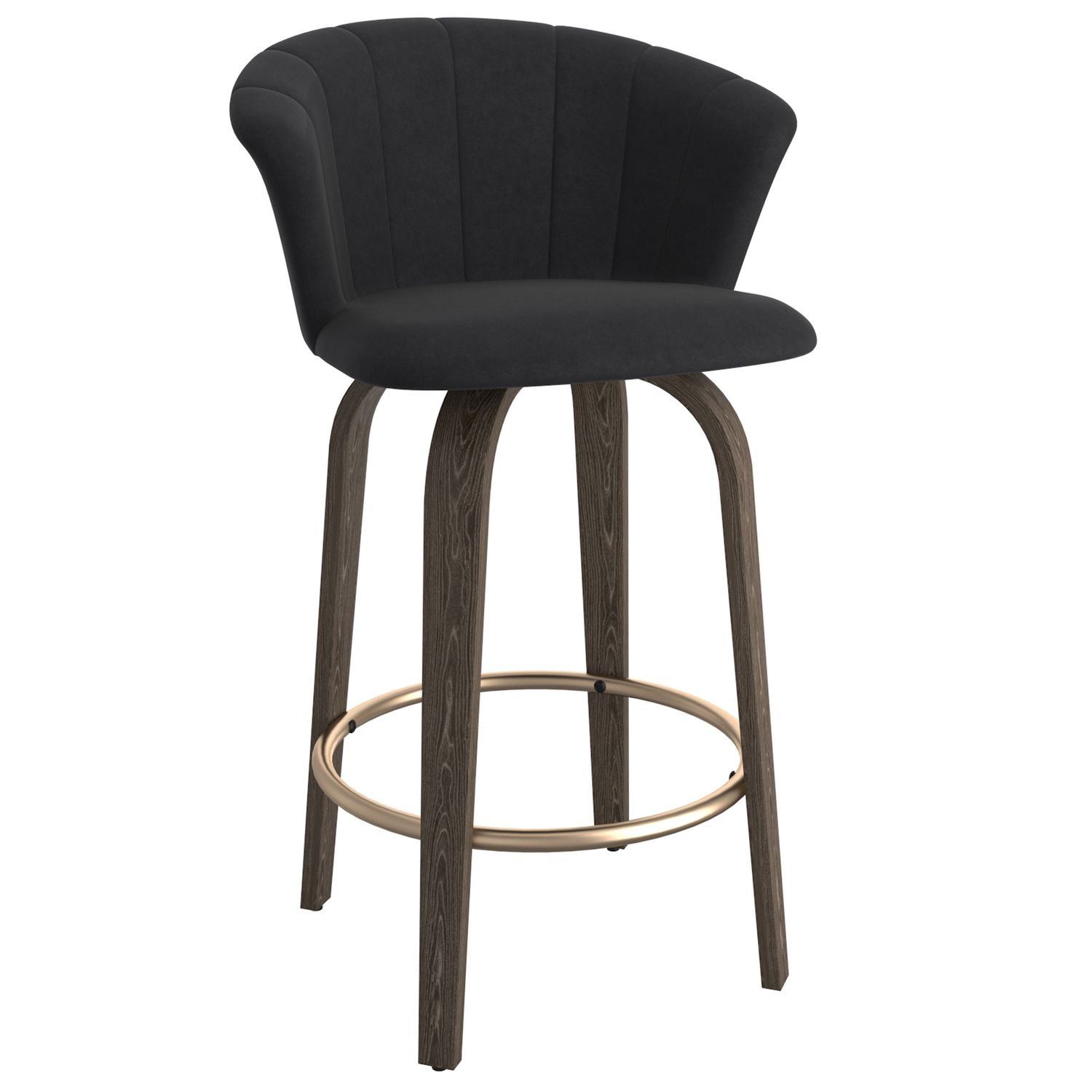 Tula 26&quot; Counter Stool w/ Swivel - Black
