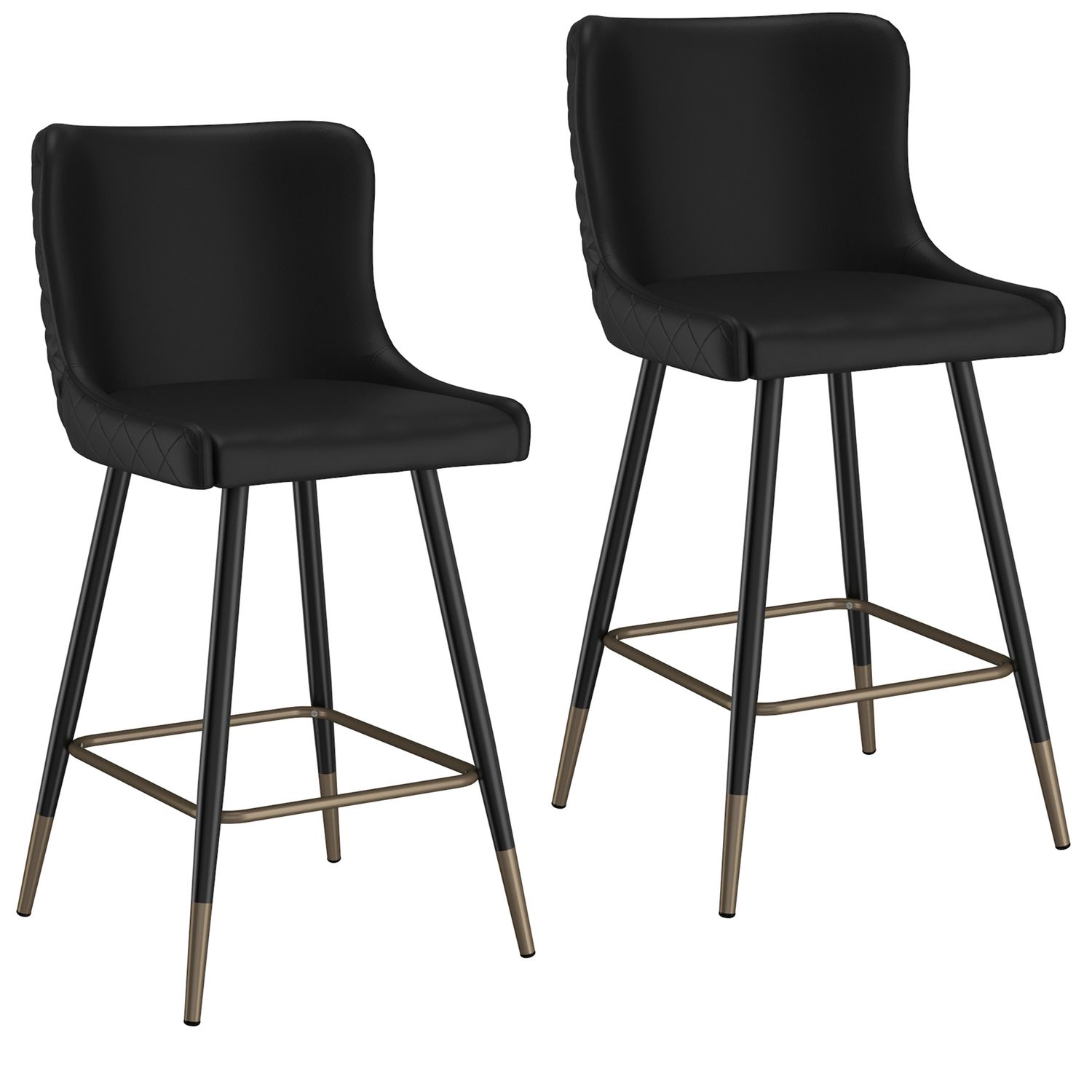 Xander 26&quot; Counter Stool Black (Set of 2)