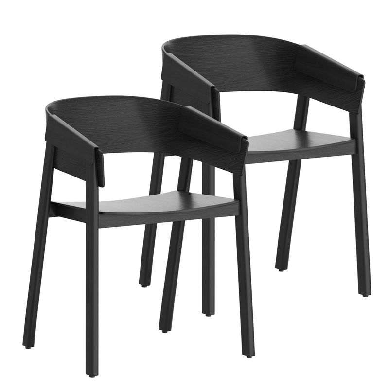 Miles Contract Grade Chair - Black (Set of 2)