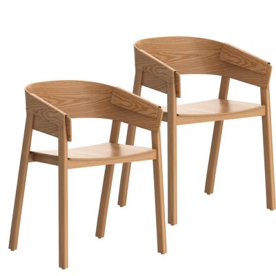 Miles Contract Grade Chair -Natural (Set of 2)
