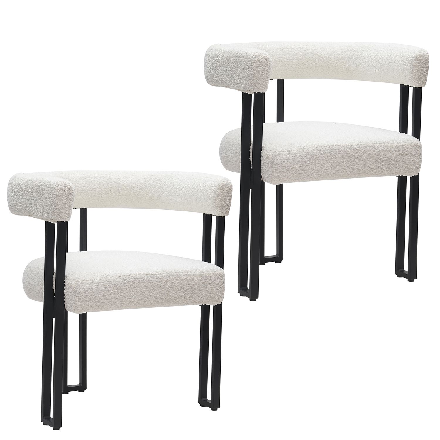 Stella Dining Chair - Ivory Boucle (Set of 2)