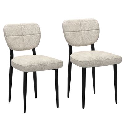 Zane Dining Chair - Beige (Set of 2)