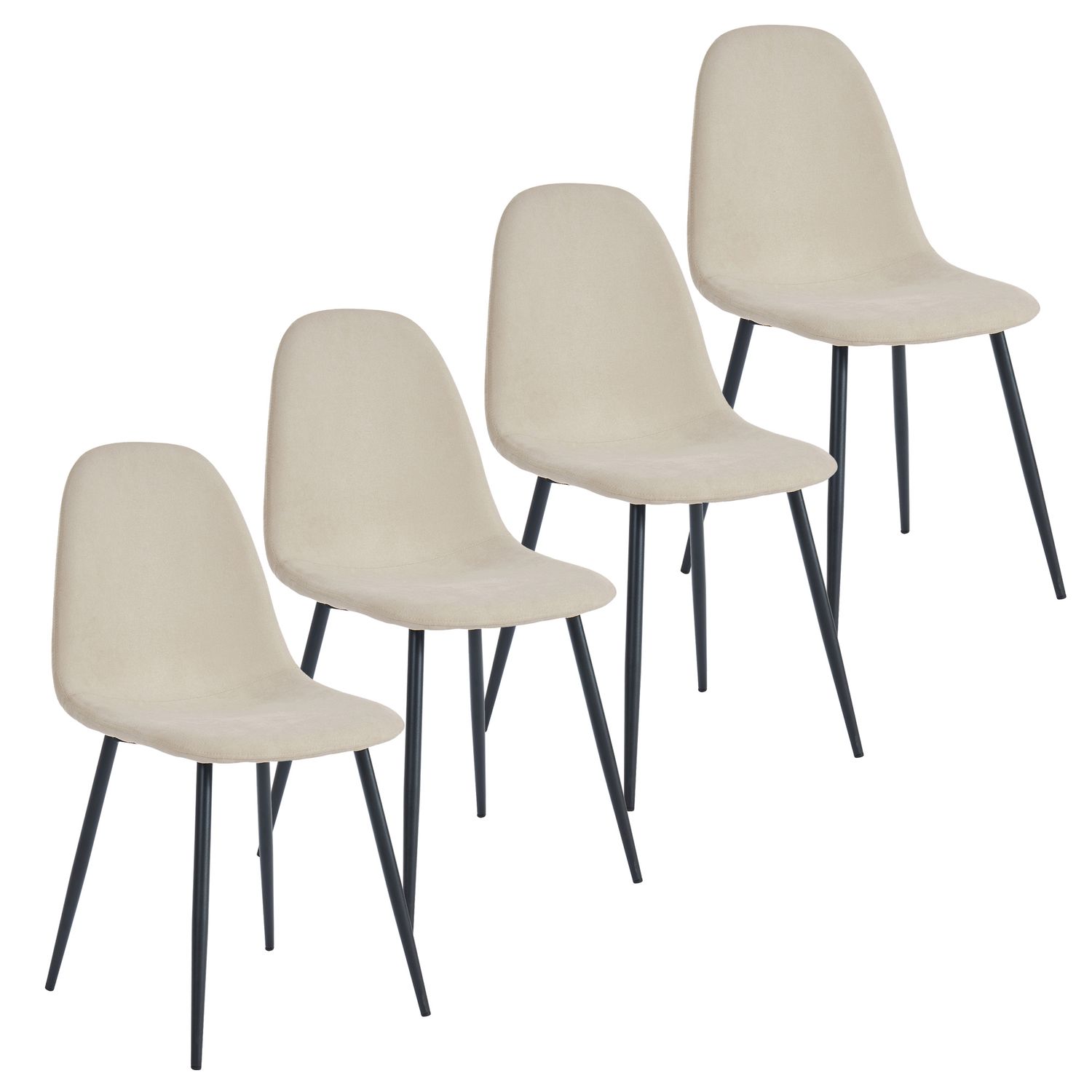 Olly Dining Chair  -Beige (Set of 4)