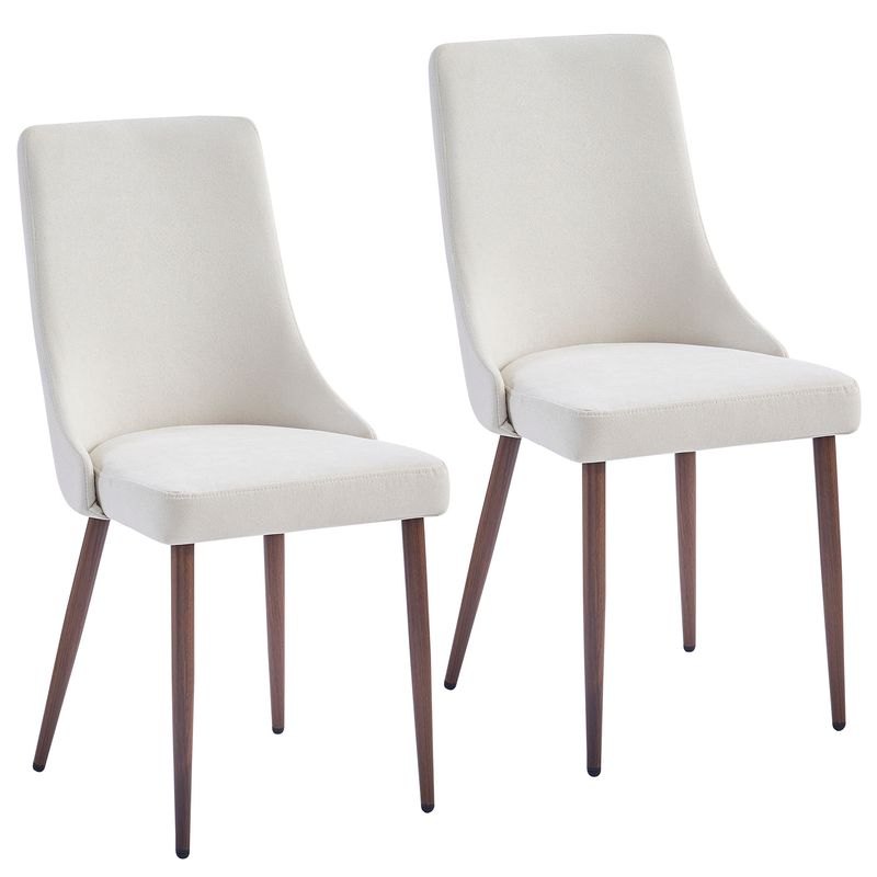 Cami Fabric Dining Chair - Beige (Set of 2)