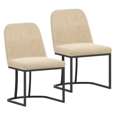 Dane Dining Chair - Beige (Set of 2)