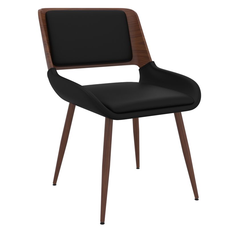Harley Dining Chair - Black Faux Leather