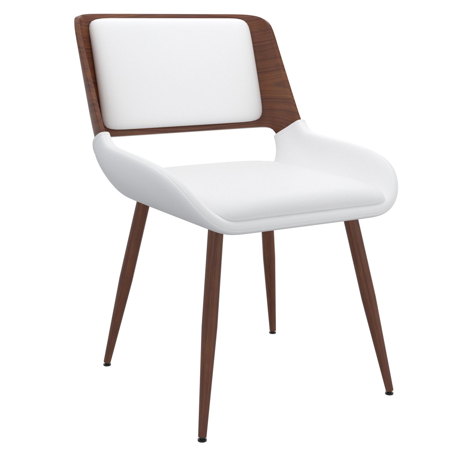 Harley Dining Chair - White Faux Leather