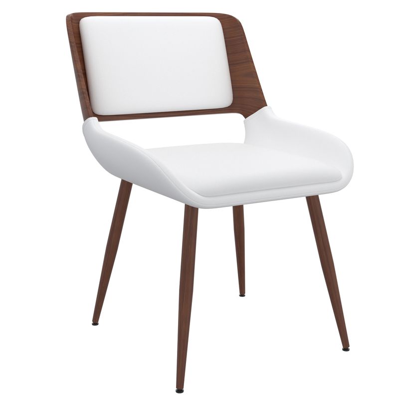 Harley Dining Chair - White Faux Leather