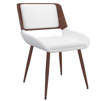 Harley Dining Chair - White Faux Leather