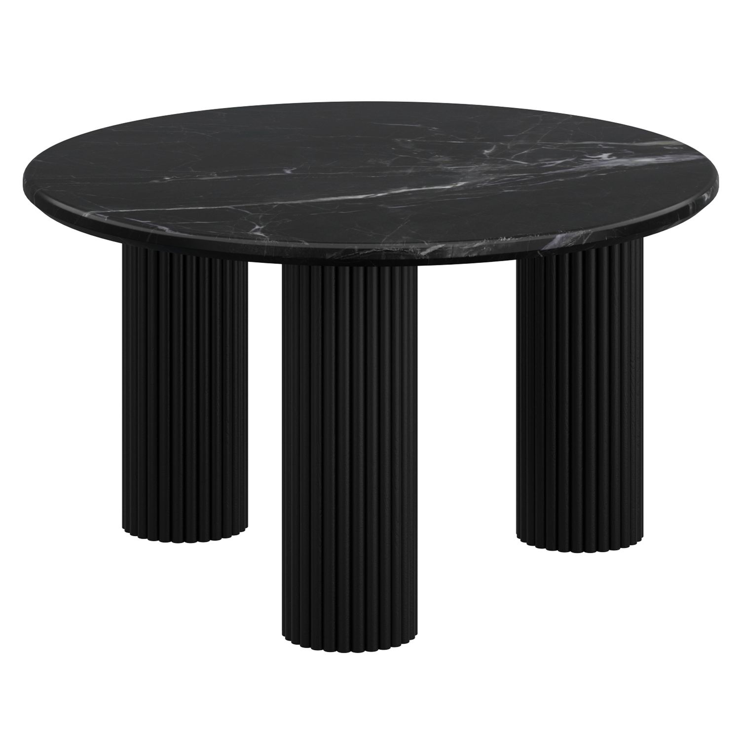 Jilsa Marble Coffee Table in Black