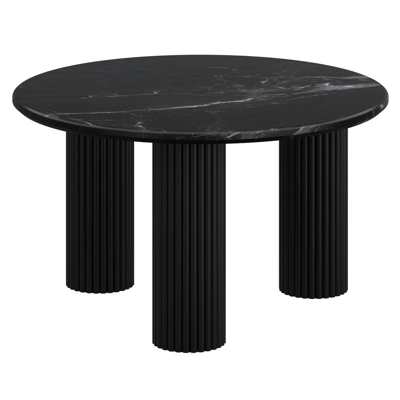 Jilsa Marble Coffee Table in Black