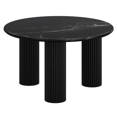 Jilsa Marble Coffee Table in Black