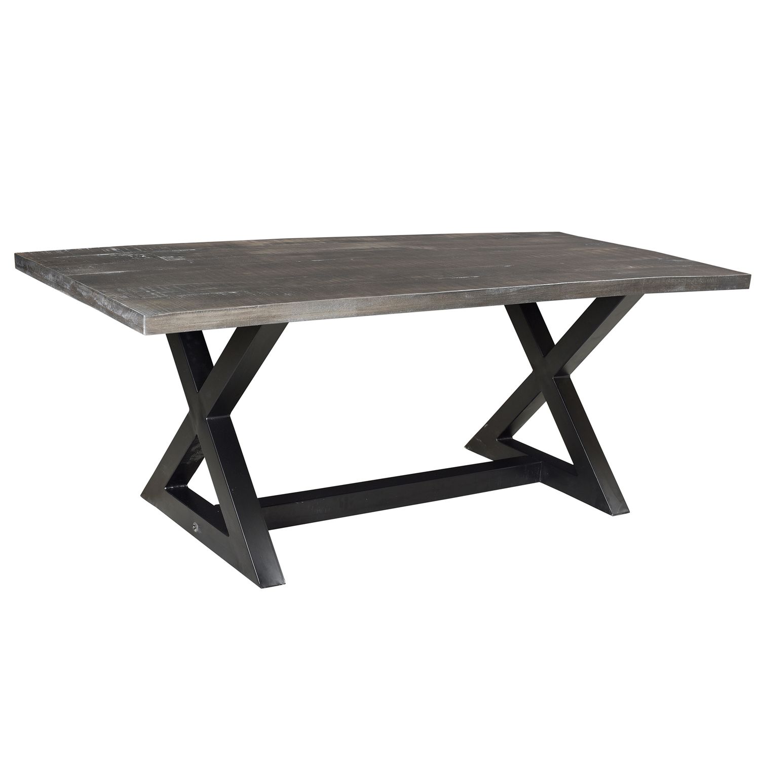 Zax Rectangular Dining Table 78&quot; - Distressed Grey