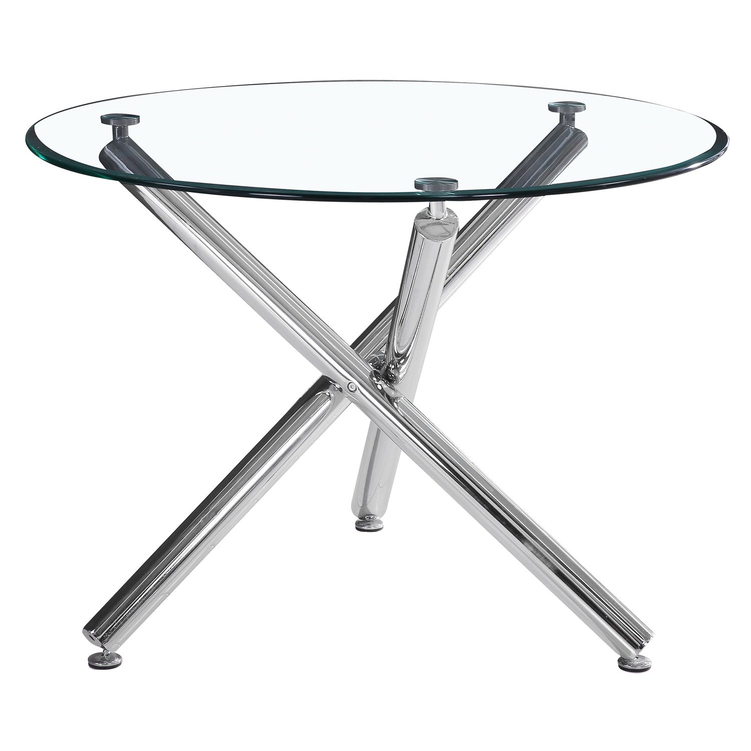 Solara II Round Dining Table - Chrome