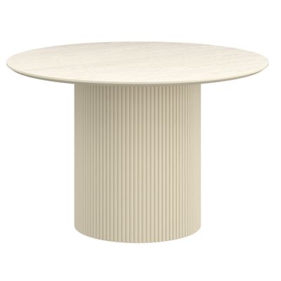 Tovas Round Dining Table 47&quot; - Ivory
